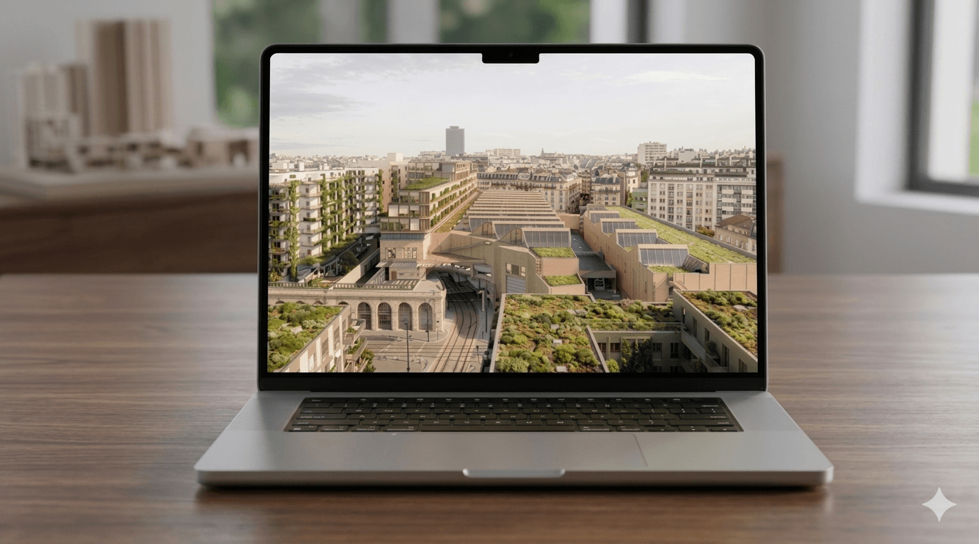 Projet CVSE présenté sur un écran laptop